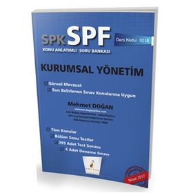 SPK SPF Kurumsal Yönetim Konu Anlatımlı Soru Bankası-Pelikan Yayınları