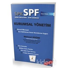 SPK SPF Kurumsal Yönetim Konu Anlatımlı Soru Bankası-Pelikan Yayınları