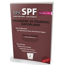 SPK - SPF Muhasebe ve Finansal Raporlama Konu Anlatımlı Soru Bankası - Mehmet Doğan