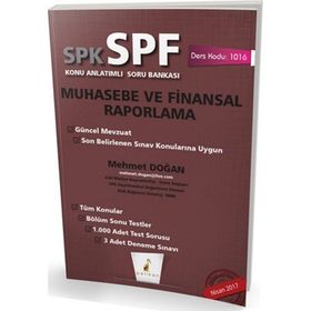 SPK - SPF Muhasebe ve Finansal Raporlama Konu Anlatımlı Soru Bankası - Mehmet Doğan