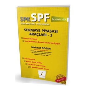 SPK SPF Sermaye Piyasası Araçları 2 Konu Anlatımlı Soru Bankası