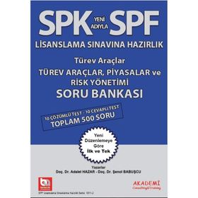 SPK SPF Türev Araçlar Piyasalar ve Risk Yönetimi Konu Anlatımlı Soru Bankası-Pelikan Yayınları