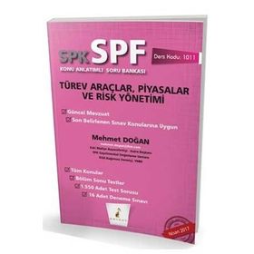 SPK SPF Türev Araçlar Piyasalar ve Risk Yönetimi Konu Anlatımlı Soru Bankası-Pelikan Yayınları