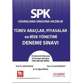 SPK SPF Türev Araçlar Piyasalar ve Risk Yönetimi Konu Anlatımlı Soru Bankası-Pelikan Yayınları