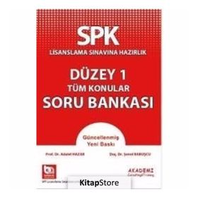 SPK Yeni Adıyla SPF Lisanslama Sınavına Hazırlık Düzey 1 - Tüm Konular Soru Bankası - Adalet Hazar Şenol Babuşcu