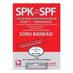 SPK Yeni Adıyla SPF Lisanslama Sınavına Hazırlık Düzey 1 - Tüm Konular Soru Bankası - Adalet Hazar Şenol Babuşcu