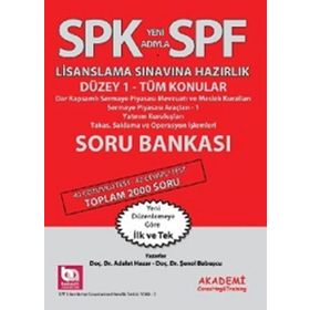 SPK Yeni Adıyla SPF Lisanslama Sınavına Hazırlık Düzey 1 - Tüm Konular Soru Bankası - Adalet Hazar Şenol Babuşcu