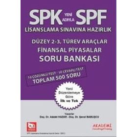 SPK Yeni Adıyla SPF Lisanslama Sınavına Hazırlık Düzey 2 - 3i Türev Araçlar Finansal Piyasalar Soru Bankası - Adalet Hazar Şenol Babuşcu
