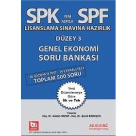 SPK Yeni Adıyla SPF Lisanslama Sınavına Hazırlık Düzey 3 Genel Ekonomi Soru Bankası - Adalet Hazar Şenol Babuşcu