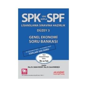 SPK Yeni Adıyla SPF Lisanslama Sınavına Hazırlık Düzey 3 Genel Ekonomi Soru Bankası - Adalet Hazar Şenol Babuşcu