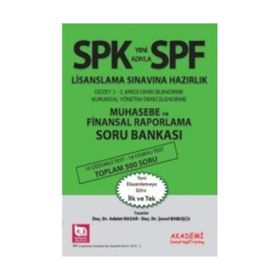 SPK Yeni Adıyla SPF Lisanslama Sınavına Hazırlık Muhasebe ve Finansal Raporlama Soru Bankası - Adalet Hazar Şenol Babuşcu