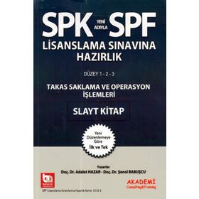 SPK Yeni Adıyla SPF Lisanslama Sınavına Hazırlık Takas Saklama ve Operasyon İşlemlerİ - Adalet Hazar Şenol Babuşcu