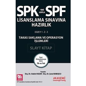 SPK Yeni Adıyla SPF Lisanslama Sınavına Hazırlık Takas Saklama ve Operasyon İşlemlerİ - Adalet Hazar Şenol Babuşcu