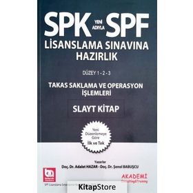 SPK Yeni Adıyla SPF Lisanslama Sınavına Hazırlık Takas Saklama ve Operasyon İşlemlerİ - Adalet Hazar Şenol Babuşcu