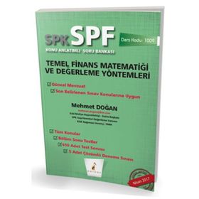 SPK Yeni Adıyla SPF Lisanslama Sınavına Hazırlık Temel Finans Matematiği ve Değerleme Yöntemleri - Adalet Hazar Şenol Babuşcu av sezercan bektas Mahmut Ceylan