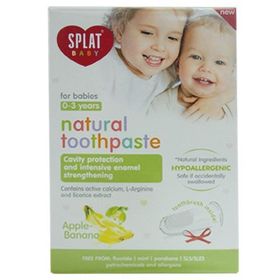 Splat 40 ml Baby 0-3 Yaş Elma Muz Diş Macunu ve Fırça Seti