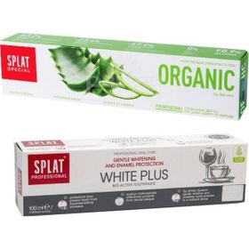 Splat White Plus 100 ml + Organıc 75 ml Diş Macunu