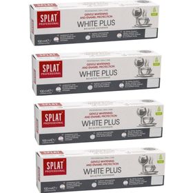Splat White Plus Beyazlatıcı 4x100 ml Diş Macunu