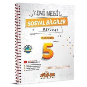 Spoiler Yayınları - 2023 5. Sınıf Yeni Nesil Sosyal Bilgiler Defteri