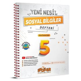 Spoiler Yayınları - 2023 5. Sınıf Yeni Nesil Sosyal Bilgiler Defteri