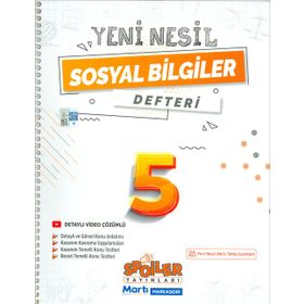 Spoiler Yayınları - 2023 5. Sınıf Yeni Nesil Sosyal Bilgiler Defteri