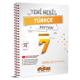 Spoiler Yayınları - 2023 7. Sınıf Yeni Nesil Türkçe Defteri