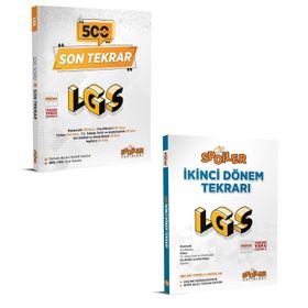 Spoiler Yayınları - 2023 8. Sınıf LGS 2. Dönem Tekrarı + Son 500 Soru Seti
