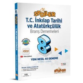 Spoiler Yayınları - 2023 8. Sınıf LGS İnkılap Tarihi Spoiler 40 Deneme