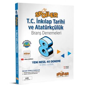 Spoiler Yayınları - 2023 8. Sınıf LGS İnkılap Tarihi Spoiler 40 Deneme