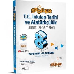 Spoiler Yayınları - 2023 8. Sınıf LGS İnkılap Tarihi Spoiler 40 Deneme