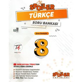 Spoiler Yayınları - 2023 8. Sınıf LGS Türkçe Soru Bankası