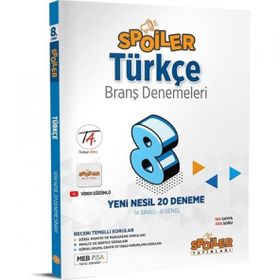 Spoiler Yayınları - 2023 8. Sınıf LGS Türkçe Spoiler 20 Deneme