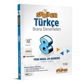 Spoiler Yayınları - 2023 8. Sınıf LGS Türkçe Spoiler 20 Deneme
