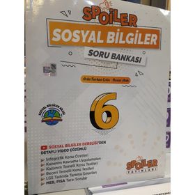 Spoiler Yayınları 6.Sınıf Sosyal Bilgiler Soru Bankası