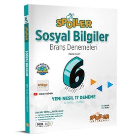 Spoiler Yayınları 6. Sınıf Spoiler Sosyal Bilgiler Branş Denemeleri