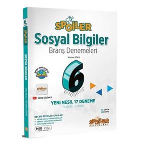 Spoiler Yayınları 6. Sınıf Spoiler Sosyal Bilgiler Branş Denemeleri