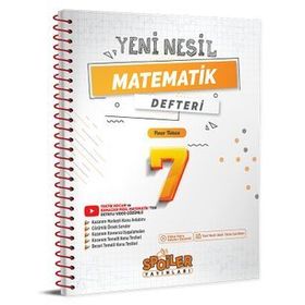 Spoiler Yayınları 7. Sınıf Matematik Yeni Nesil Defteri