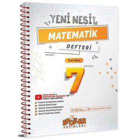 Spoiler Yayınları 7. Sınıf Matematik Yeni Nesil Defteri