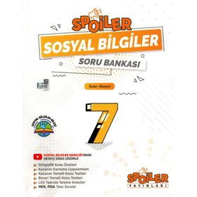 Spoiler Yayınları 7. Sınıf Sosyal Bilgiler Soru Bankası