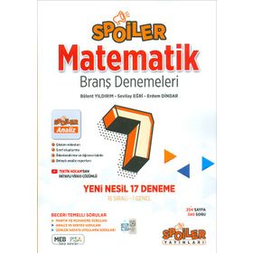 Spoiler Yayınları 7. Sınıf Spoiler Matematik Branş Denemeleri