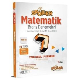 Spoiler Yayınları 7. Sınıf Spoiler Matematik Branş Denemeleri