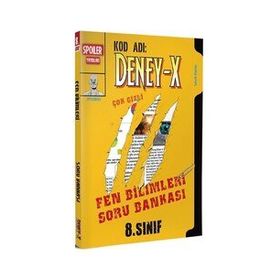 Spoiler Yayınları 8. Sınıf Deney X Fen Bilimleri Soru Bankası