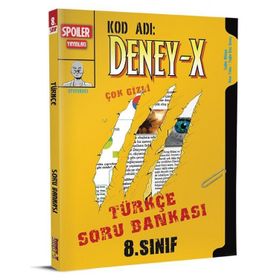 Spoiler Yayınları 8.sınıf Deney X Turkce Soru Bankası