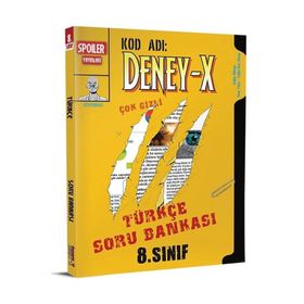Spoiler Yayınları 8.sınıf Deney X Turkce Soru Bankası