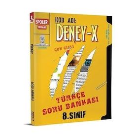 Spoiler Yayınları 8.sınıf Deney X Turkce Soru Bankası