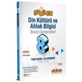 Spoiler Yayınları 8. Sınıf Din Kültürü ve Ahlak Bilgisi Branş Denemeleri