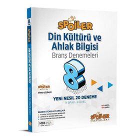 Spoiler Yayınları 8. Sınıf Din Kültürü ve Ahlak Bilgisi Branş Denemeleri