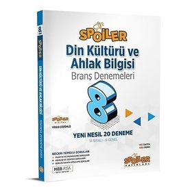 Spoiler Yayınları 8. Sınıf Din Kültürü ve Ahlak Bilgisi Branş Denemeleri
