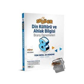 Spoiler Yayınları 8. Sınıf Din Kültürü ve Ahlak Bilgisi Branş Denemeleri