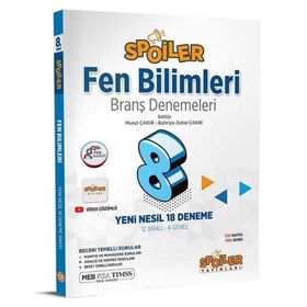 Spoiler Yayınları 8. Sınıf Fen Bilimleri Branş Denemeleri